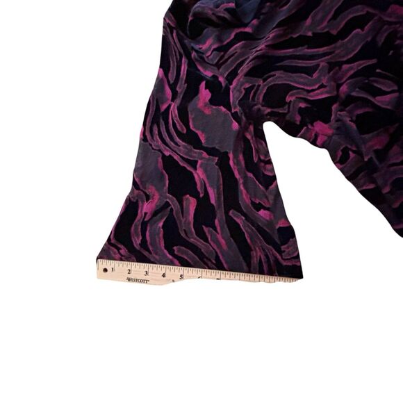 Johnny Was Selene Tiered Top Blouse Small Burnout Velvet V Neck $350 NWT - Picture 9 of 11